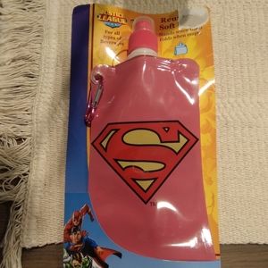 Justice League Spiderman Reuseable soft bottle